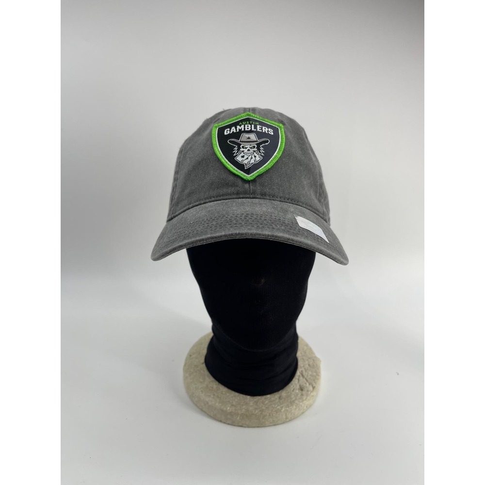 Austin Gamblers PBR Richardson 324 Washed Gray Adjustable Strapback Hat Cap